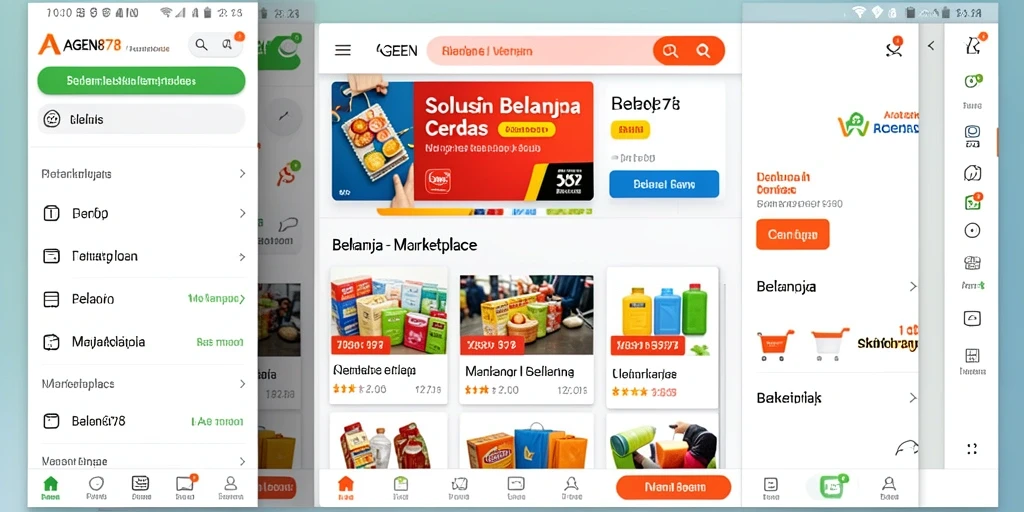 Antarmuka pengguna AGEN878 yang menarik dan mudah dinavigasi.