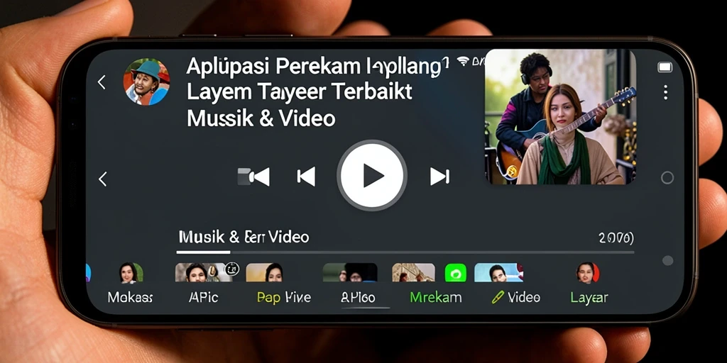 Tampilan antarmuka aplikasi Perekam Layar API66 yang modern dan intuitif.