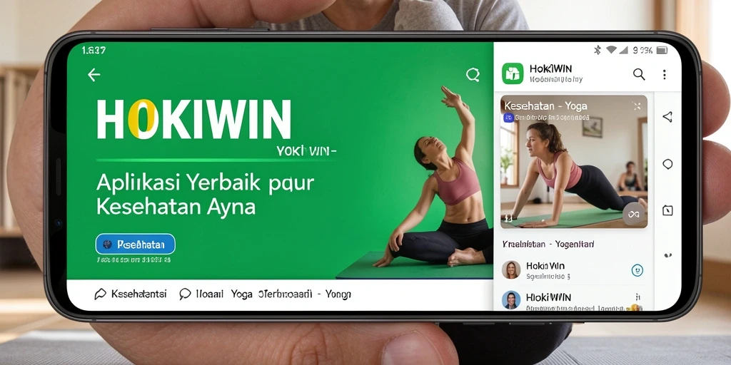 Tampilan antarmuka HOKIWIN yang user-friendly dan menarik untuk Yoga.