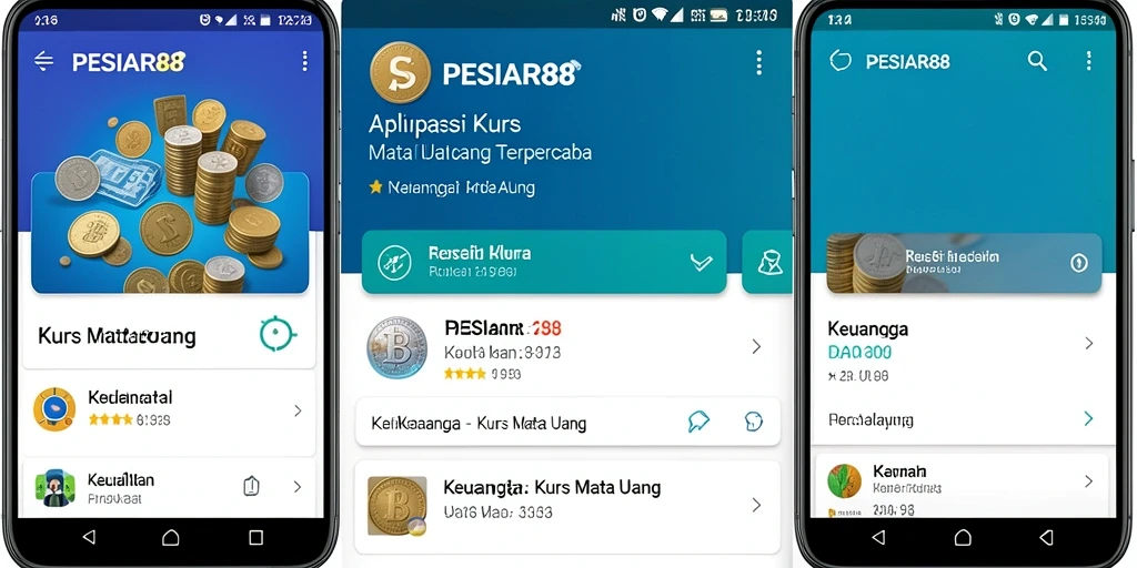 Tampilan antarmuka PESIAR88 yang sederhana dan informatif.