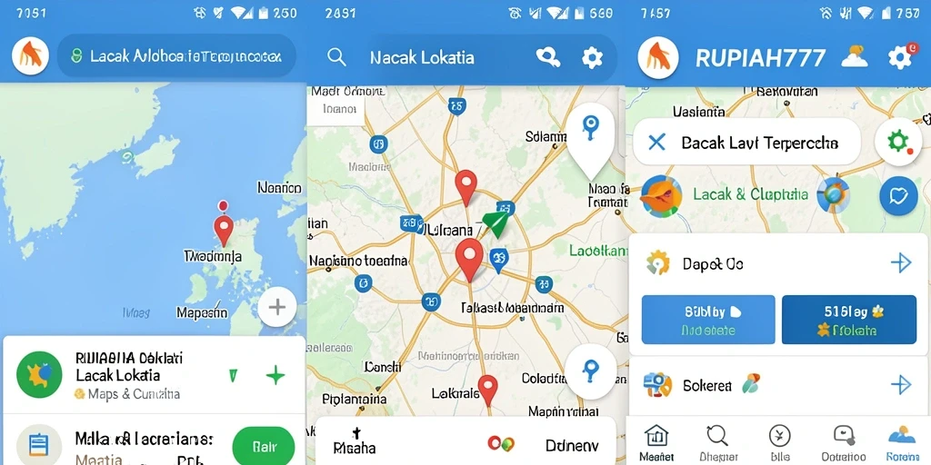 Antarmuka RUPIAH777 yang mudah digunakan untuk pelacakan lokasi.