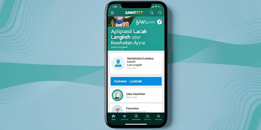 Antarmuka SAWIT777 yang menarik dan informatif untuk pelacakan langkah.