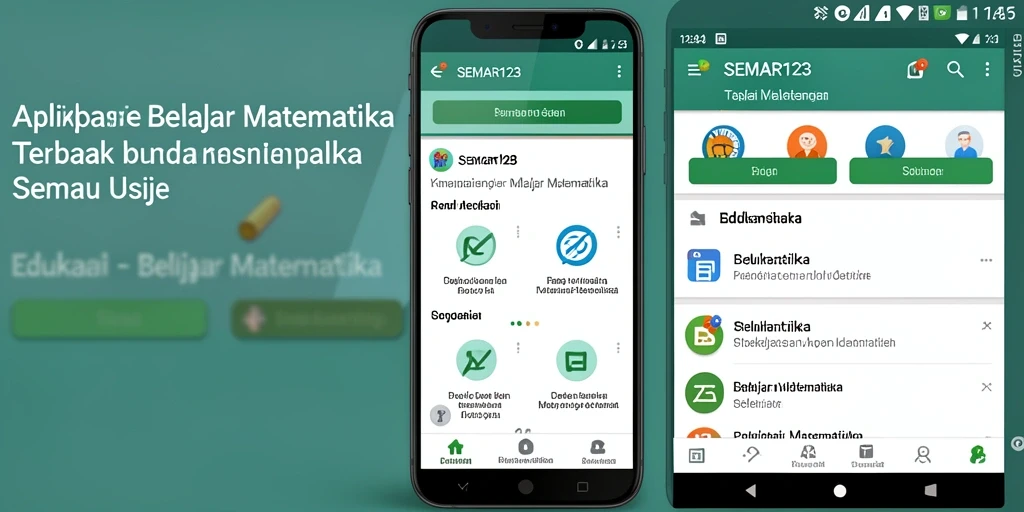 Antarmuka intuitif SEMAR123 untuk Belajar Matematika.
