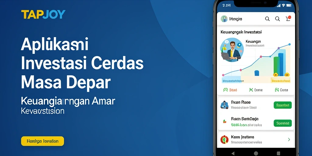 Tampilan antarmuka TAPJOY yang intuitif dan informatif untuk investasi.