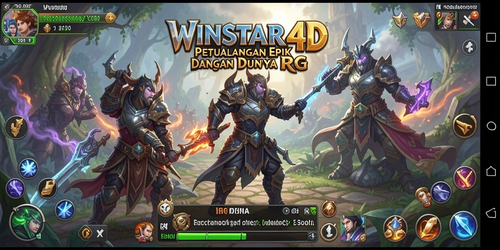 Tampilan antarmuka gameplay <strong>WINSTAR4D</strong> yang menarik dan interaktif.