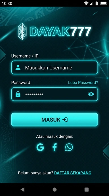 Masuk Akun dayak777 untuk Pengguna Android