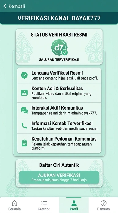 Kanal Resmi dayak777 untuk Pengguna Android Indonesia